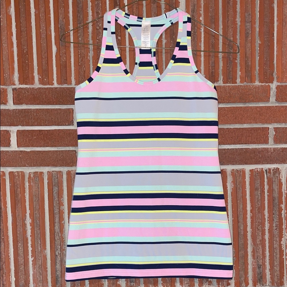 Ivivva Girls striped tank size 14